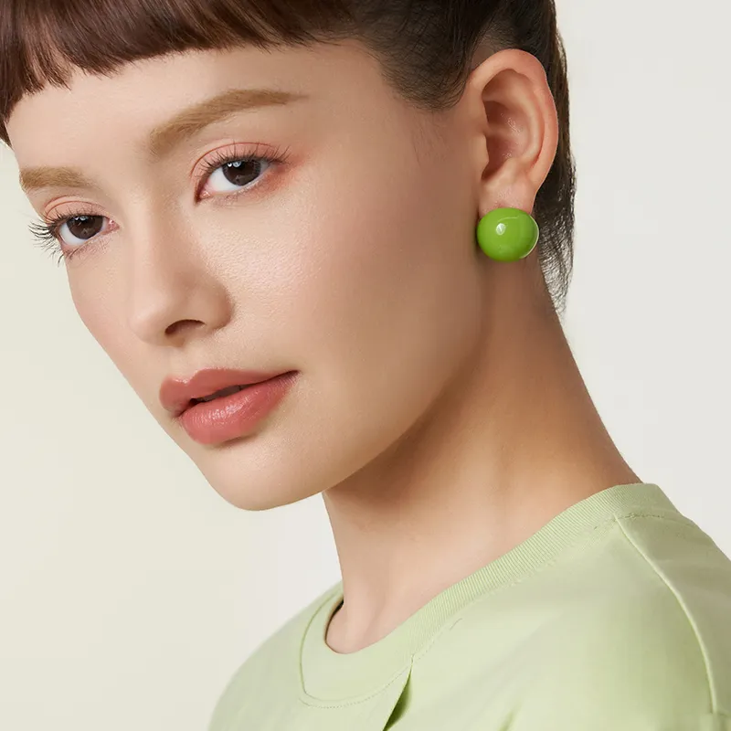 Social Talent 925 Sterling Silver Stud Earrings Women's-2