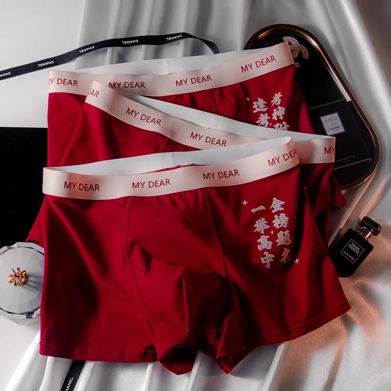 Maiden House Underpants Men's Red-2