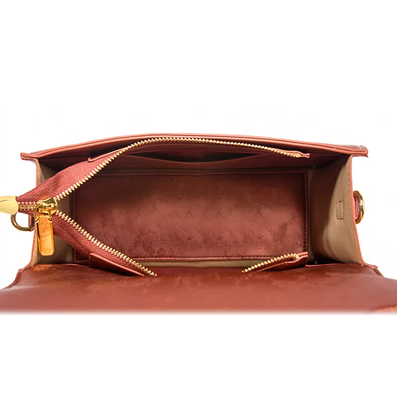 CLEVER& KETCH PU Shoulder Bag Crossbody Bag Handbags Regular Women's Chinese Style Red-3