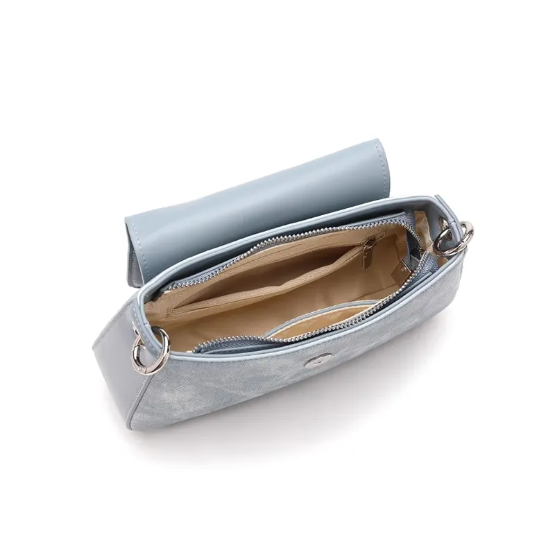 CLEVER& KETCH PU Shoulder Bag Women's Blue-3