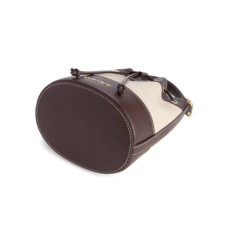 CLEVER& KETCH PU Bucket Bag, Shoulder Bag, Crossbody Bag, Handbag Women's Ecru-5
