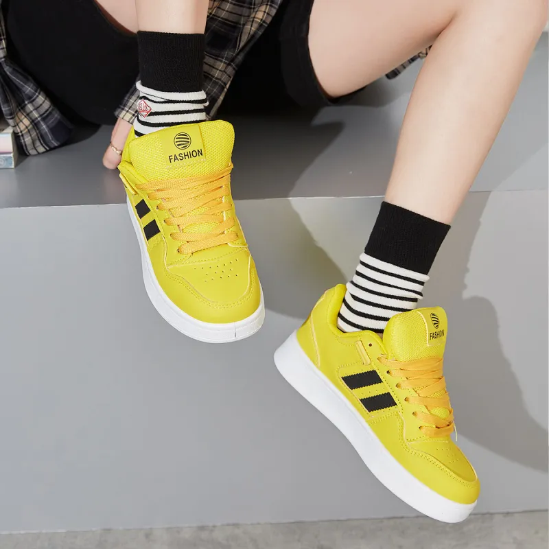 Georgina Goodman White Sneakers Lightweight Low Top Skateboard Shoes Unisex-15