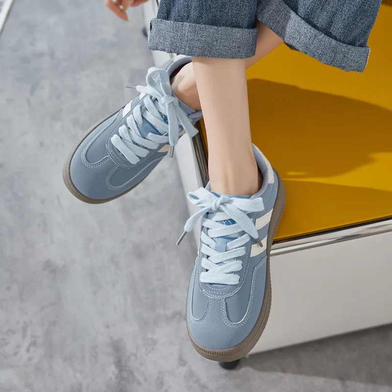 Georgina Goodman Low-Top Vintage Casual Flat German Army Trainers Women's Skateboard Shoes Women's-25