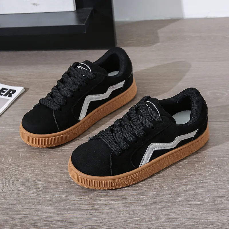 Georgina Goodman Slip Resistant, Abrasion Resistant, Lightweight, Breathable Low Top Skateboard Shoes Unisex Black-4