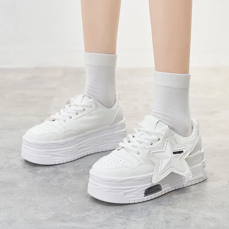 Georgina Goodman Breathable Lightweight Slip-Resistant Height Increasing Low-Top Casual Skateboard Shoes Women's-3