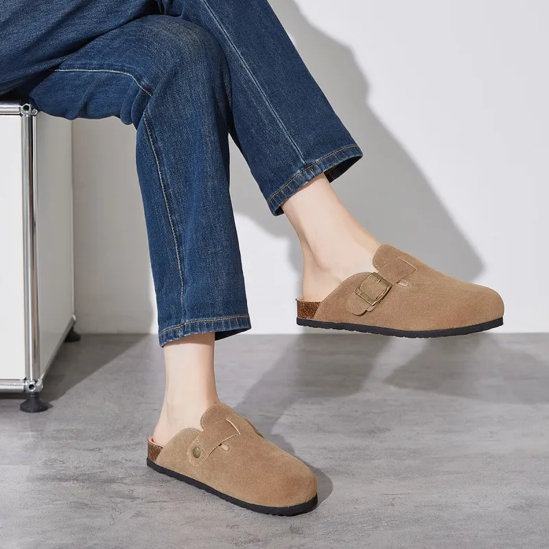 Georgina Goodman Slip Resistant Wrap toe Slippers Women's Khaki-2