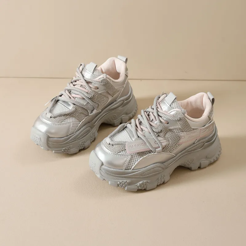 Georgina Goodman Slip Resistant, Breathable, Height Increasing Low Top Chunky Sneakers Women's-14