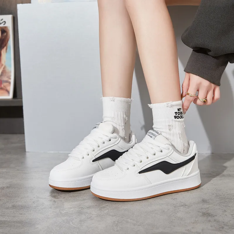 Georgina Goodman Skateboard Shoes Unisex Low Top White Natural Rubber-2
