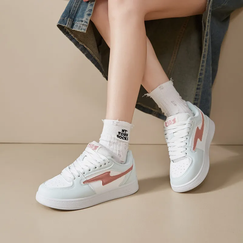 Georgina Goodman Lightweight And Breathable Low-Top Skateboard Shoes Women's White Gray-2