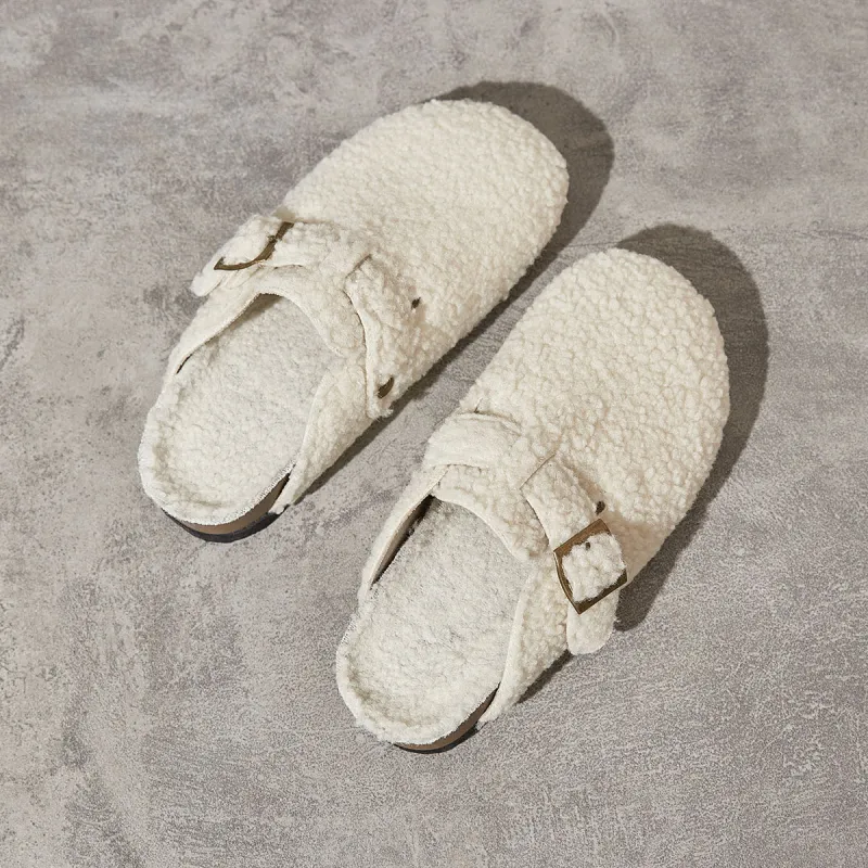 Georgina Goodman Abrasion Resistant Closed Toe Slippers Mules Women's Ecru-7