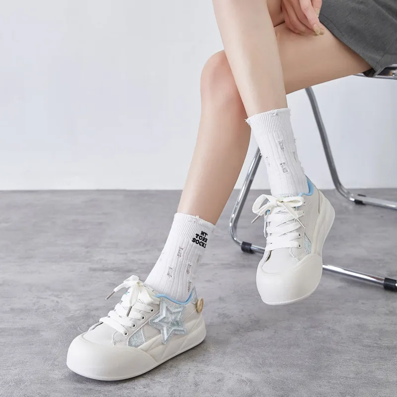 Georgina Goodman Cute Girlish Style Warm Height Increasing Lightweight Low-Top Skateboard Shoes Women's-8