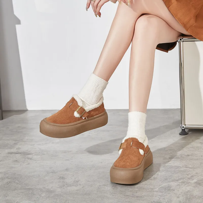 Georgina Goodman Vintage Over-The-Knee Unlined Shoes For Women's Fall And Winter Platform Boken Shoes Vintage Women's-9