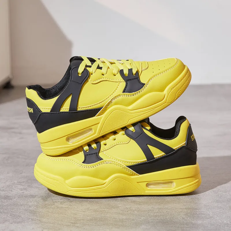 Georgina Goodman Non slip Lightweight Low Top Skateboard Shoes Women's Yellow-5