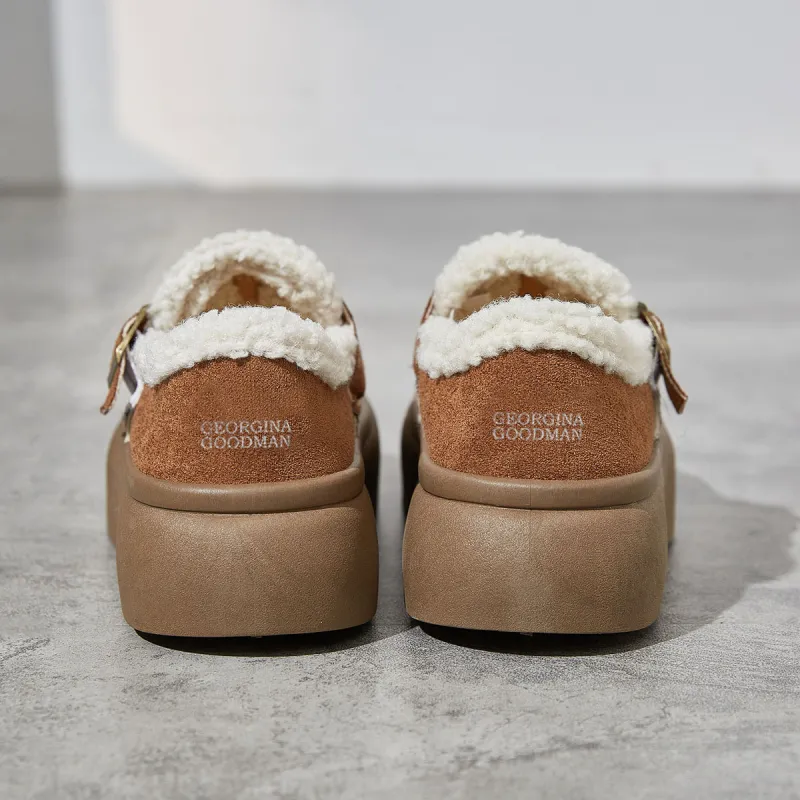Georgina Goodman Vintage Over-The-Knee Unlined Shoes For Women's Fall And Winter Platform Boken Shoes Vintage Women's-13