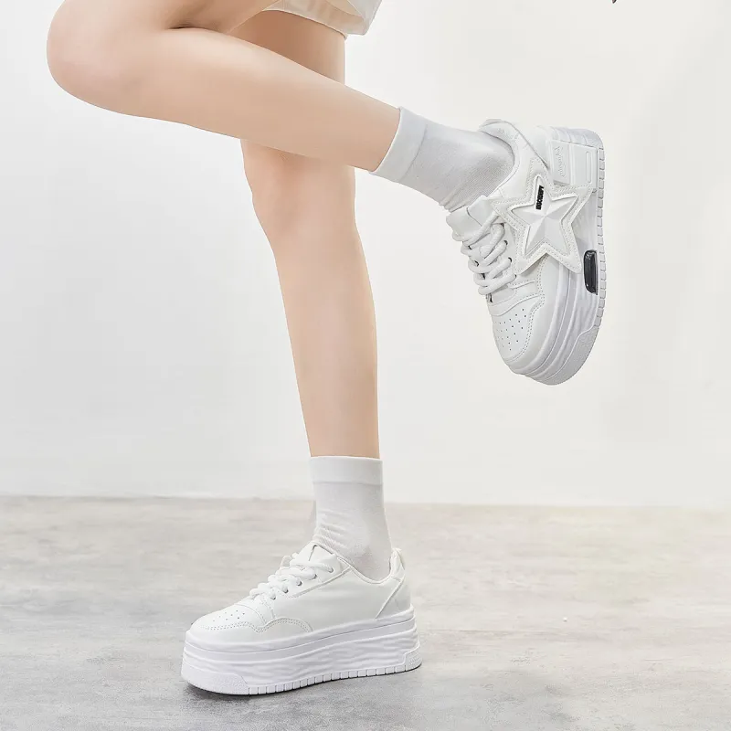 Georgina Goodman Breathable Lightweight Slip-Resistant Height Increasing Low-Top Casual Skateboard Shoes Women's-2