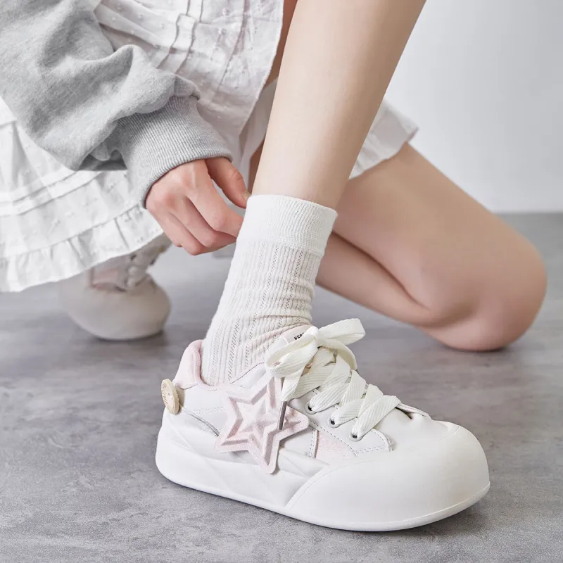 Georgina Goodman Cute Girlish Style Warm Height Increasing Lightweight Low-Top Skateboard Shoes Women's-3