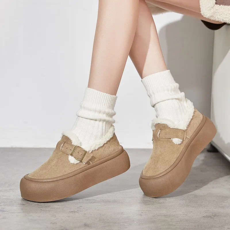 Georgina Goodman Vintage Over-The-Knee Unlined Shoes For Women's Fall And Winter Platform Boken Shoes Vintage Women's-1
