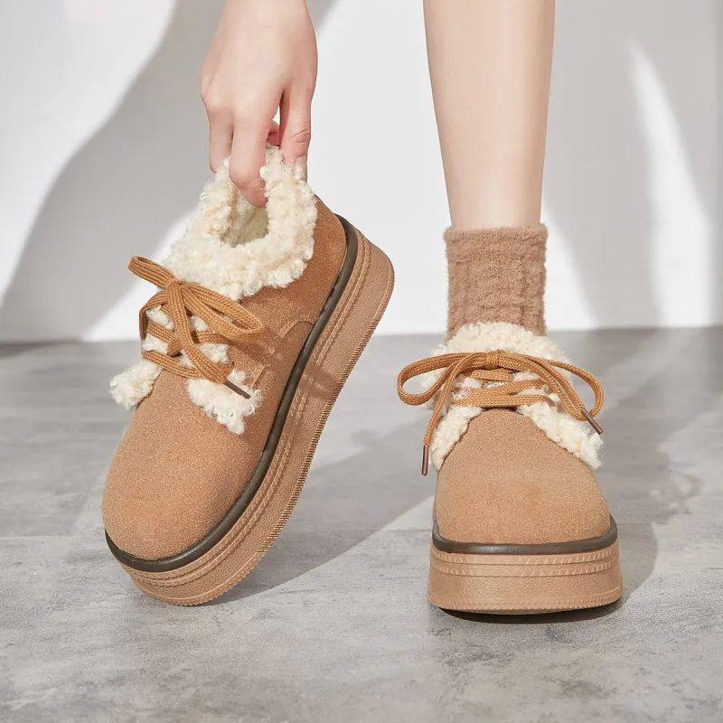Georgina Goodman Vintage Cute Lightweight Platform Cotton Ankle Boots Casual Single Shoes Women's-11