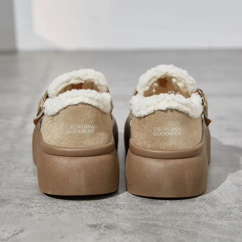 Georgina Goodman Vintage Over-The-Knee Unlined Shoes For Women's Fall And Winter Platform Boken Shoes Vintage Women's-6