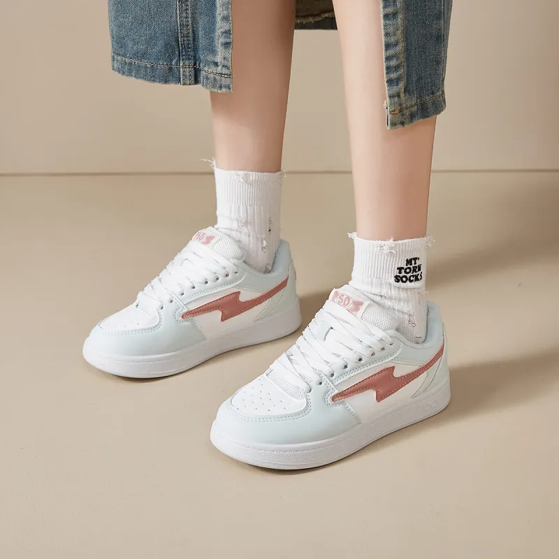 Georgina Goodman Lightweight And Breathable Low-Top Skateboard Shoes Women's White Gray-4
