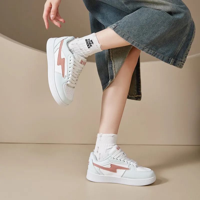 Georgina Goodman Lightweight And Breathable Low-Top Skateboard Shoes Women's White Gray-3