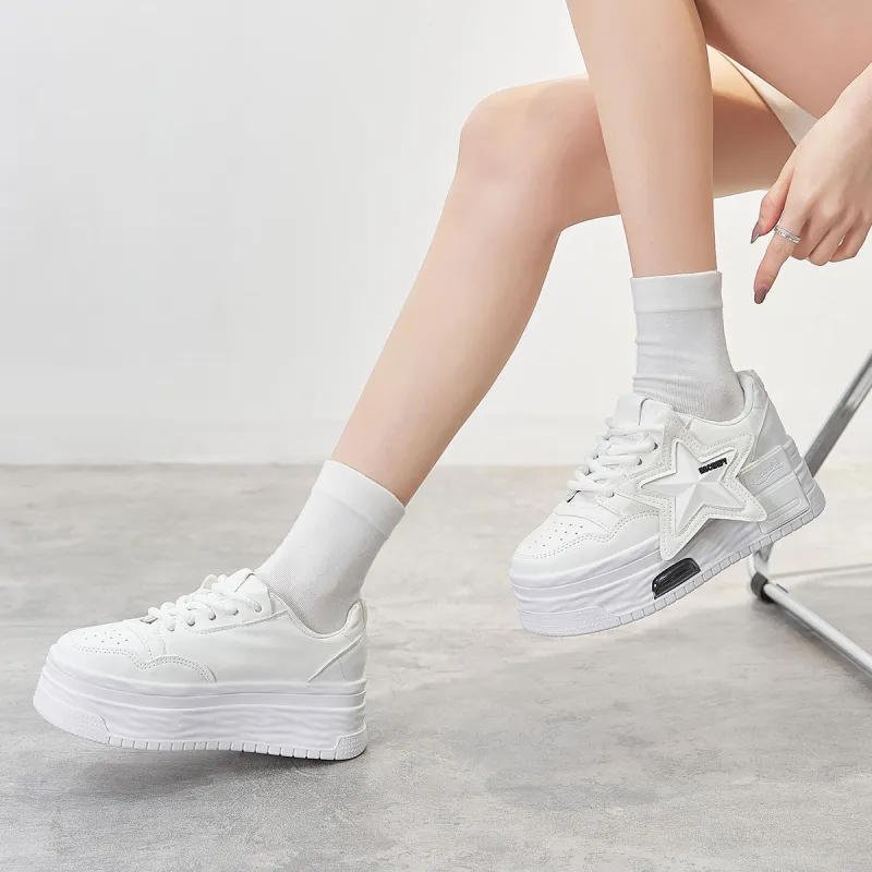Georgina Goodman Breathable Lightweight Slip-Resistant Height Increasing Low-Top Casual Skateboard Shoes Women's-6