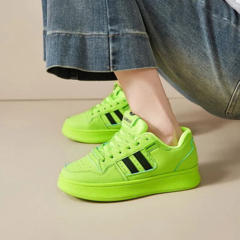 Georgina Goodman Lightweight And Breathable Low-Top Skateboard Shoes Women's Grass Green-3