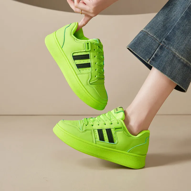 Georgina Goodman Lightweight And Breathable Low-Top Skateboard Shoes Women's Grass Green-1