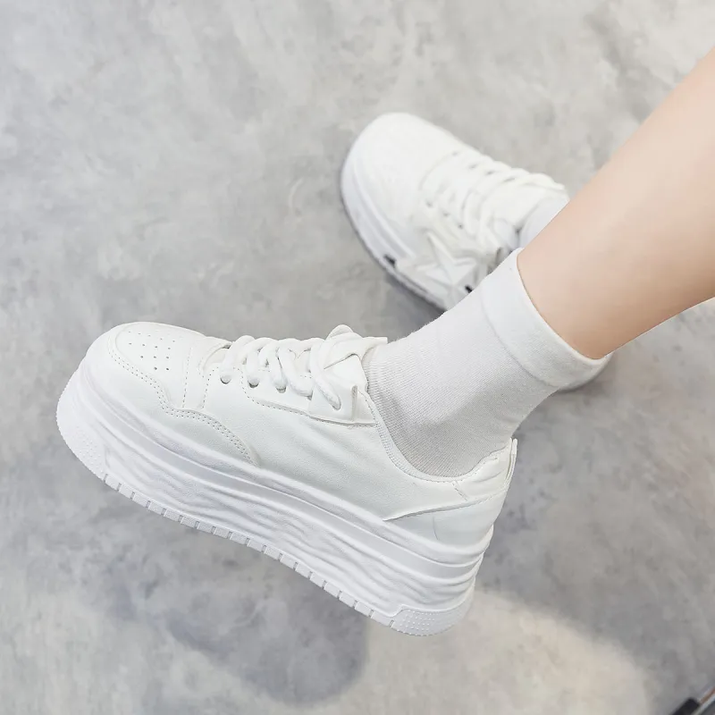 Georgina Goodman Breathable Lightweight Slip-Resistant Height Increasing Low-Top Casual Skateboard Shoes Women's-5