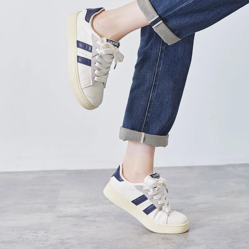 Georgina Goodman Small White Shoes Anti Slip Wear Resistant Lightweight Breathable Low Top Skateboard Shoes Women's-13