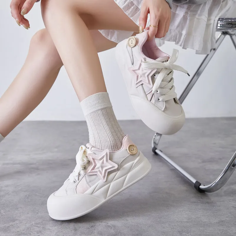Georgina Goodman Cute Girlish Style Warm Height Increasing Lightweight Low-Top Skateboard Shoes Women's-1