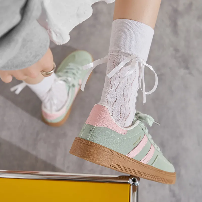 Georgina Goodman Low-Top Vintage Casual Flat German Army Trainers Women's Skateboard Shoes Women's-18