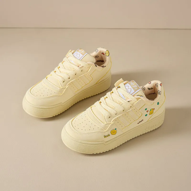Georgina Goodman White Sneakers Lightweight, Breathable, And Slip Resistant Low Top Skateboard Shoes Women's-9