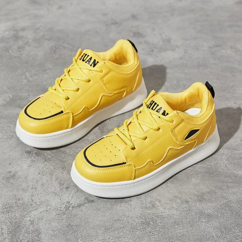 Georgina Goodman Lightweight And Breathable Low Top Skateboard Shoes Women's Yellow-2