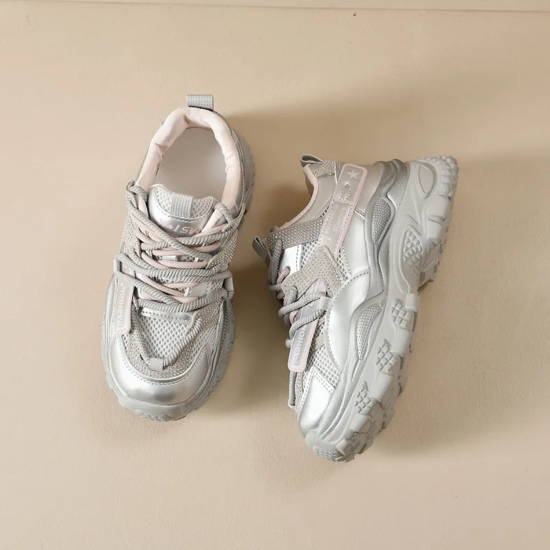Georgina Goodman Slip Resistant, Breathable, Height Increasing Low Top Chunky Sneakers Women's-15