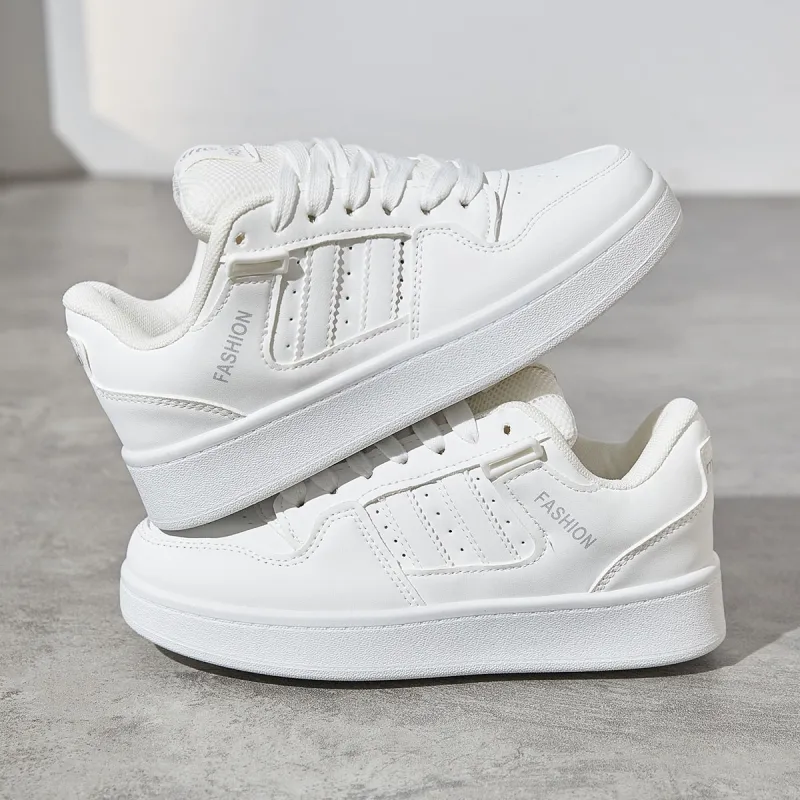 Georgina Goodman White Sneakers Lightweight Low Top Skateboard Shoes Unisex-6