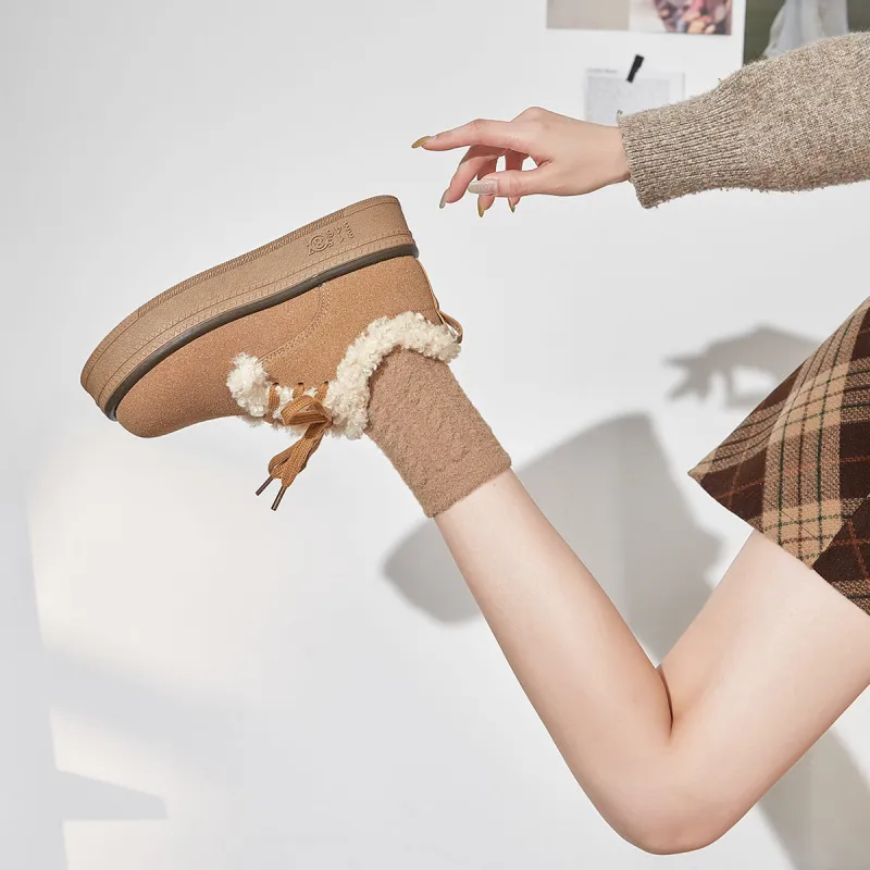 Georgina Goodman Vintage Cute Lightweight Platform Cotton Ankle Boots Casual Single Shoes Women's-9