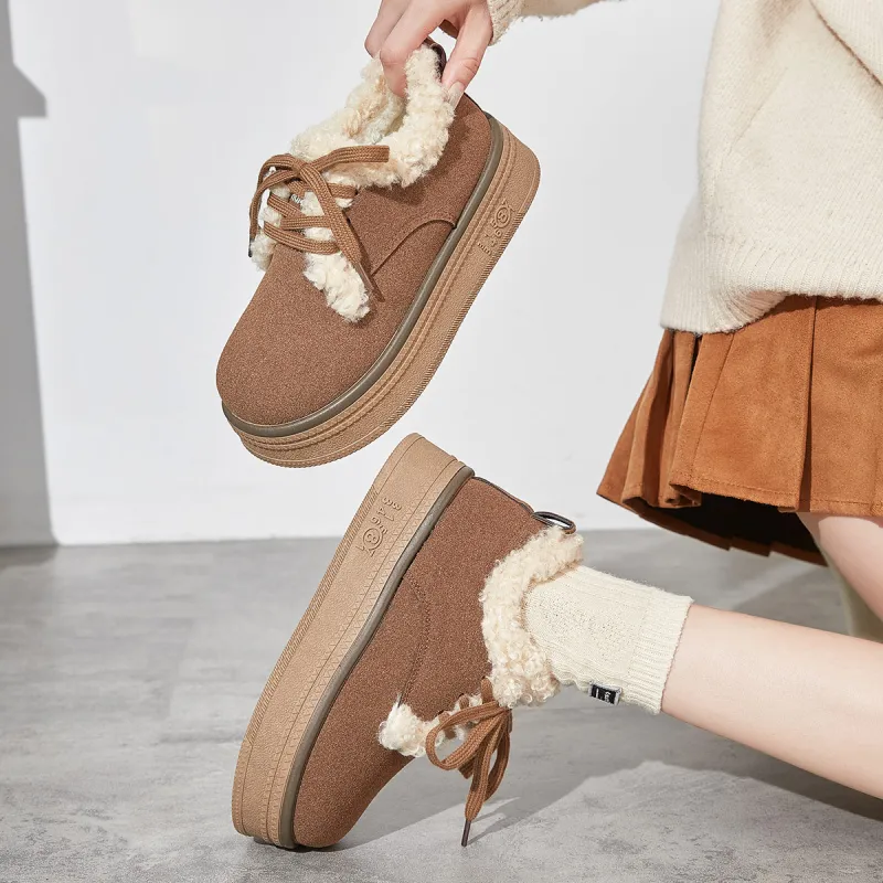 Georgina Goodman Vintage Cute Lightweight Platform Cotton Ankle Boots Casual Single Shoes Women's-4
