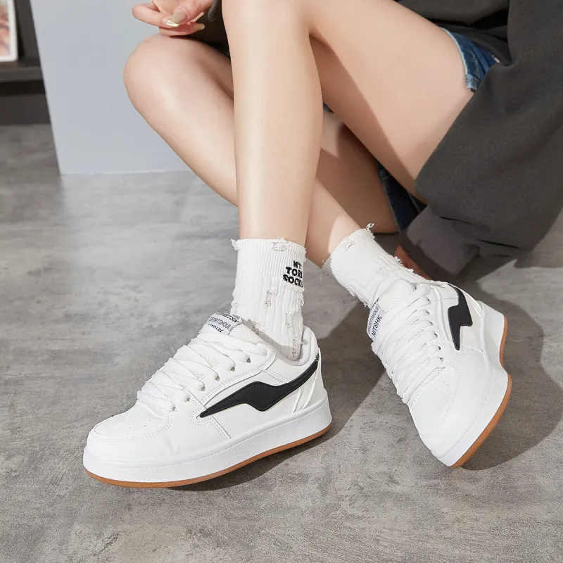 Georgina Goodman Skateboard Shoes Unisex Low Top White Natural Rubber-4
