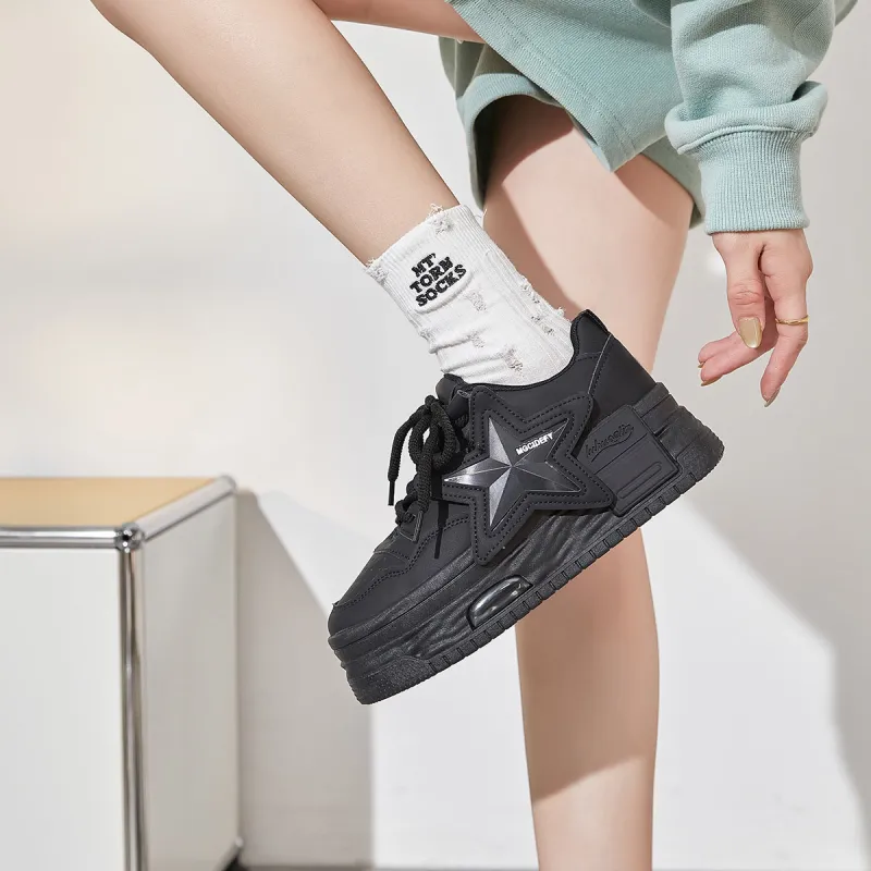 Georgina Goodman Breathable Lightweight Slip-Resistant Height Increasing Low-Top Casual Skateboard Shoes Women's-18