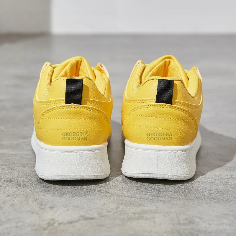 Georgina Goodman Lightweight And Breathable Low Top Skateboard Shoes Women's Yellow-7