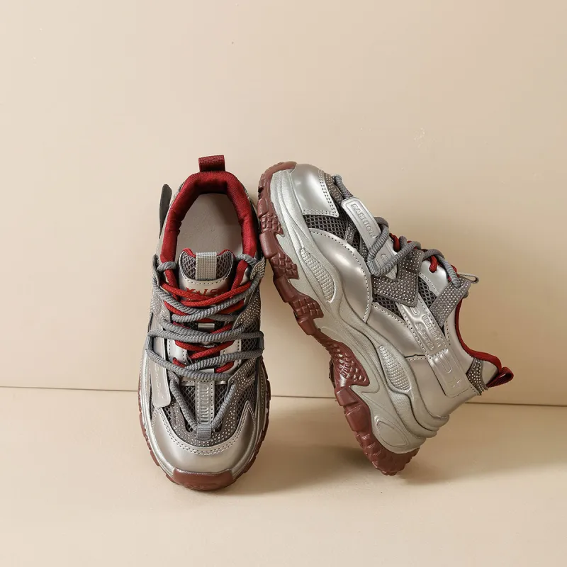 Georgina Goodman Slip Resistant, Breathable, Height Increasing Low Top Chunky Sneakers Women's-11