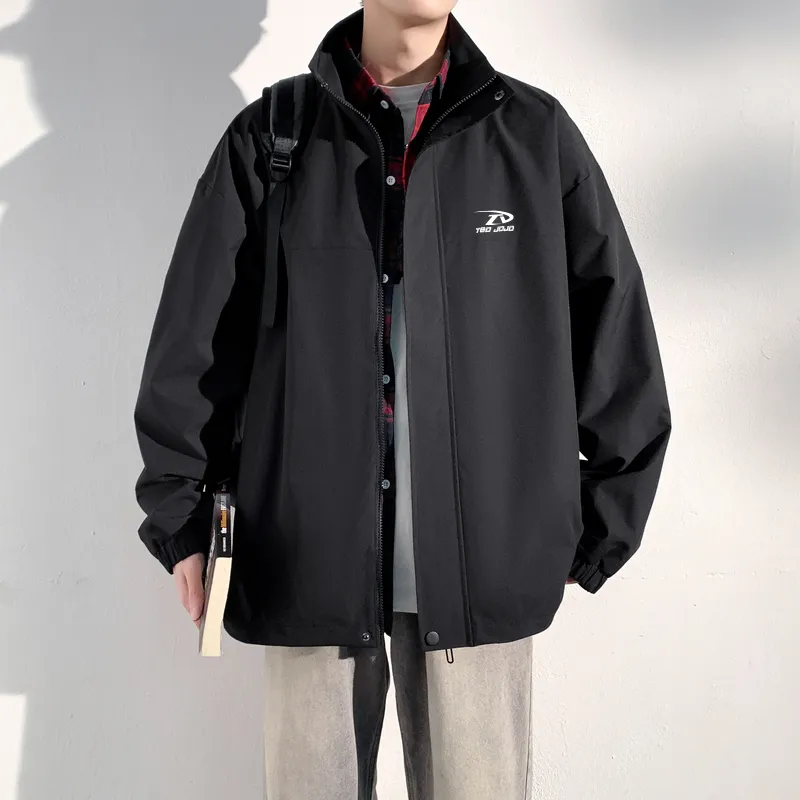 T&D JOJO Jackets Coats Unisex Black-4