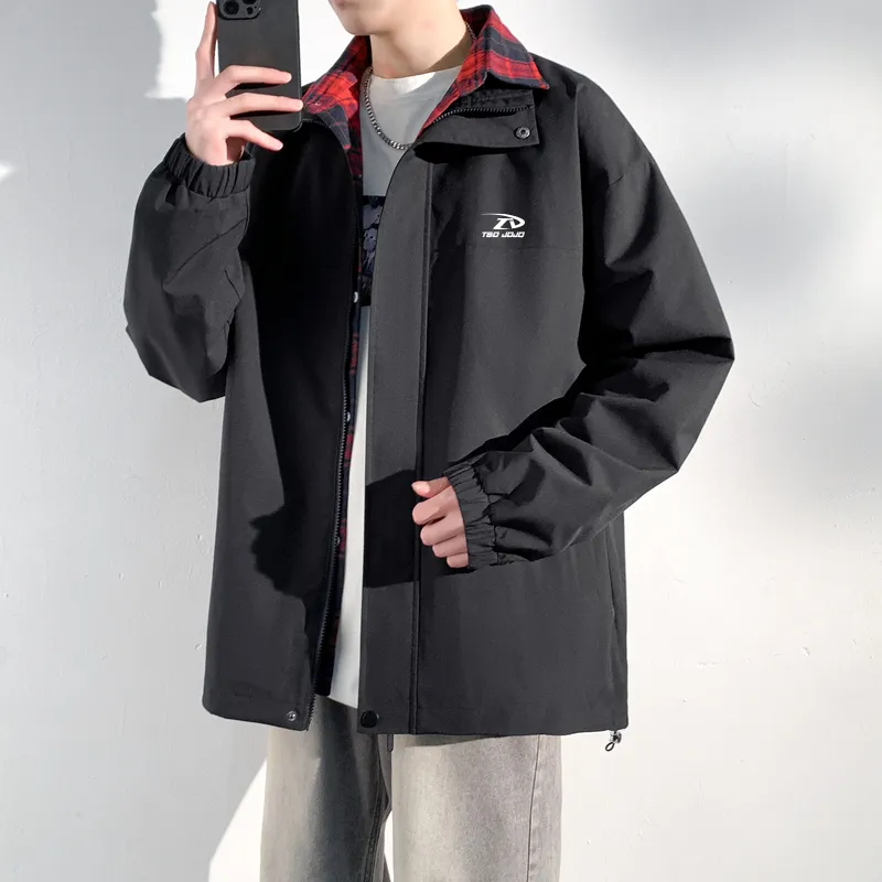 T&D JOJO Jackets Coats Unisex Black-3