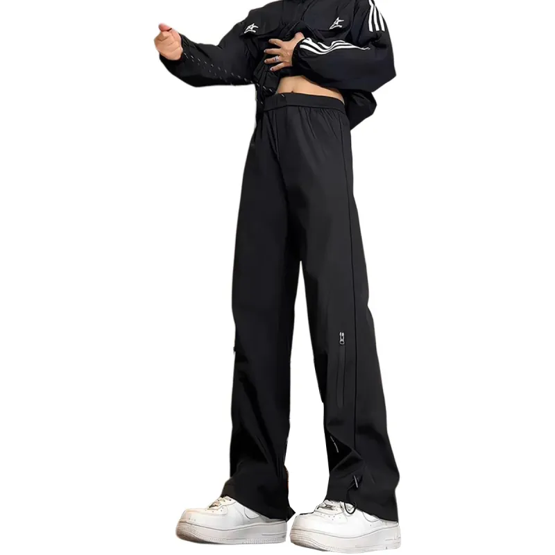NAXUSTO Casual Pants Unisex Black-2
