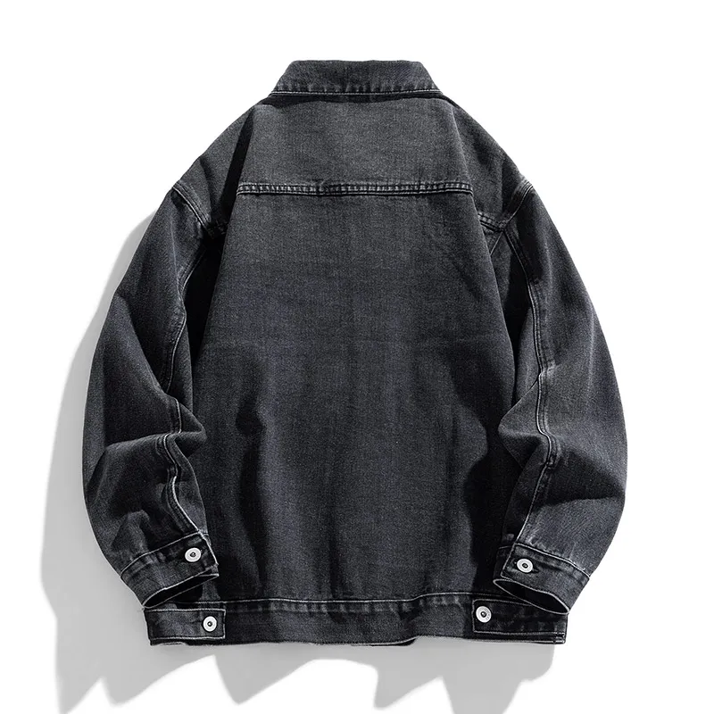 NAXUSTO Denim Jacket Workwear Top Unisex-3