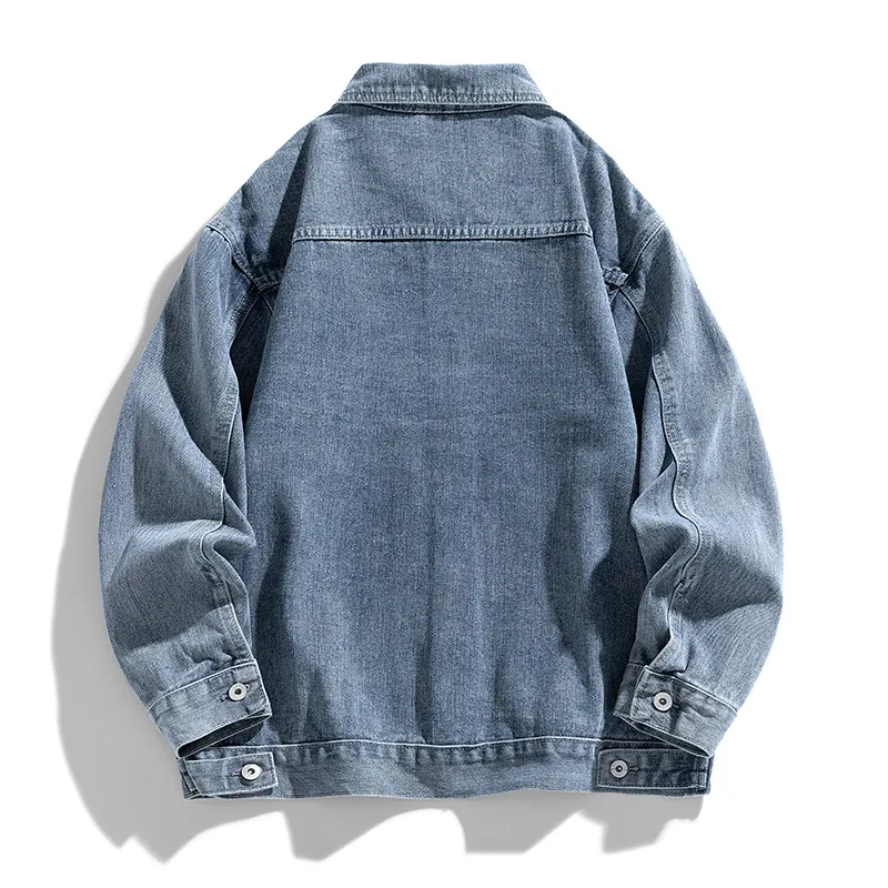 NAXUSTO Denim Jacket Workwear Top Unisex-1