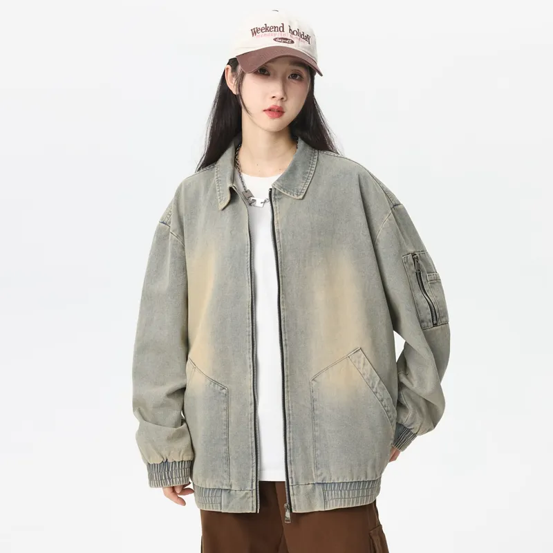 NAXUSTO Denim Jackets Unisex-5