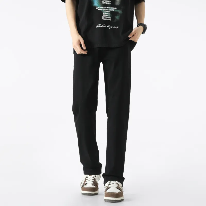 NAXUSTO Jeans Unisex Ink Black Stretch Upgraded-3
