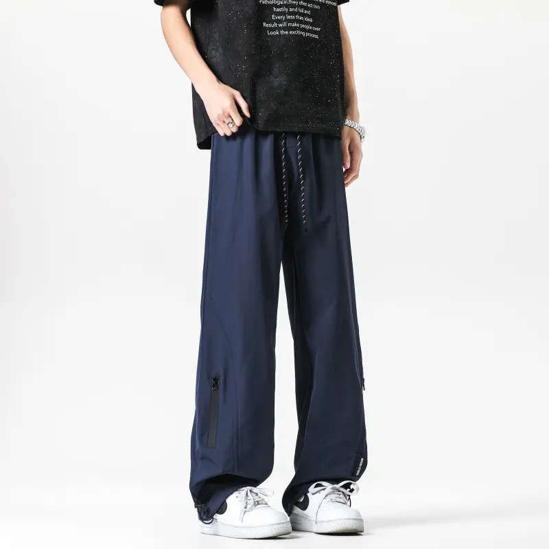 NAXUSTO Casual Pants Unisex Black-6